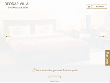 Tablet Screenshot of deodarvilla.com
